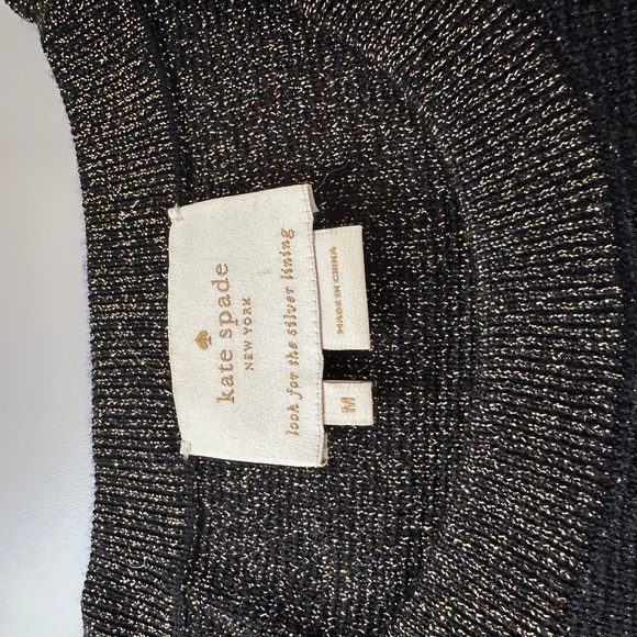 Kate Spade Freyda Metallic Sparkle Stripe Mini Dress | Size Medium - Picture 7 of 11